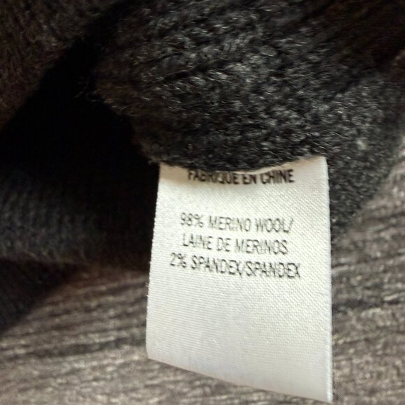 Theory Sweater, XL, Wool, Charcoal Gray - Picture 3 of 3